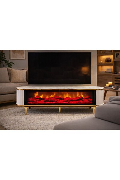 SOME Şömineli tv sehpası