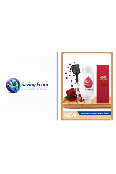 Homarket فلتر رأس الدش H201 - فلتر دش بفيتامين سي، منقي مياه عسرة، دش بالكلور...