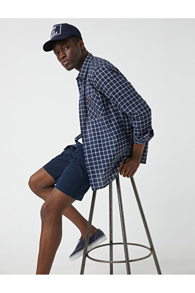 Koton Джобна карирана риза, която не се глади