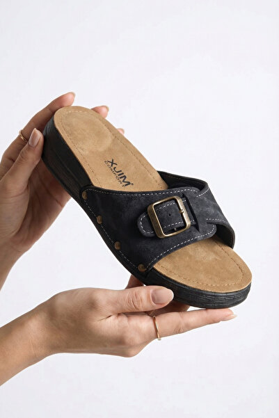 XJIM Kadın Siyah Ortopedik Terlik Halluks Topuk Dikeni Kemik Çıkıntısı Destek...