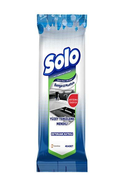 Solo Pachet de 40 șervețele pentru curățarea suprafețelor - Baie și bucătărie