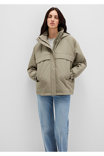 Mavi Water Repellent K Hooded Khaki Jacket 1110348-71818