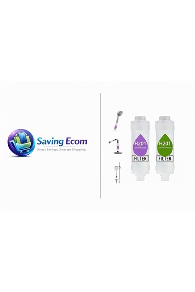 H2O COOL فلتر استحمام بفيتامين سي، يُنعم الماء ويزيل الكلور، مع رائحة العلاج ...