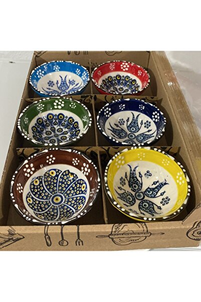 TAŞDELEN AVM بنقشة إثنية وعاء تقديم للوجبات الخفيفة والحلويات من السيراميك ال...