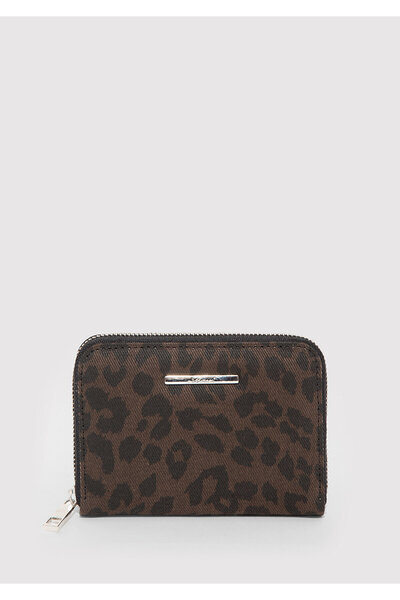 Mavi Leopard Printed Brown Wallet 1913678-70221