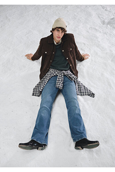 Mavi Brown Pocketed Velvet Shirt Loose Fit / Relaxed Fit 0211750-70219