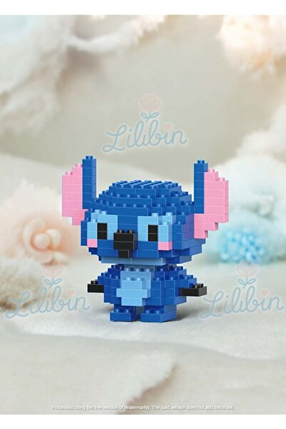 Lilibin Stıtch Mavi 3D Yapboz Puzzle Hediye Yapı oyuncak