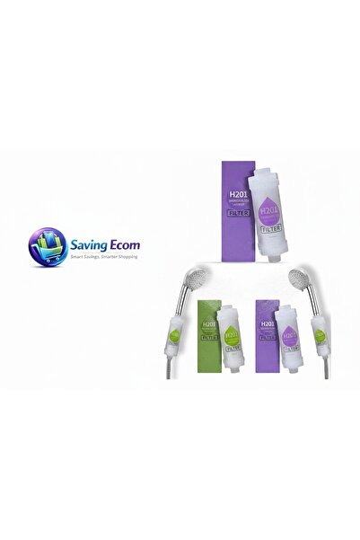 Abg عبوة من قطعتين من فلتر الاستحمام بفيتامين سي - فلتر مع حبيبات عطرية، يزيل...