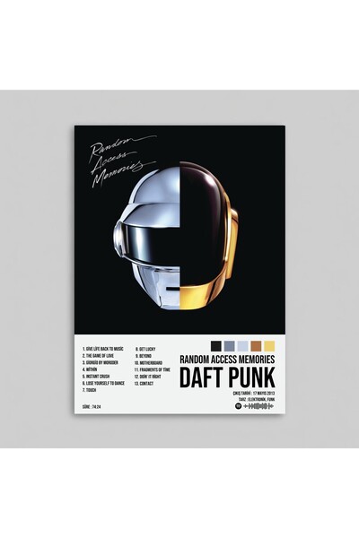 Orendart Daft Punk - Random Access Memories Albüm Spotify Çerçevesiz Tasarım ...