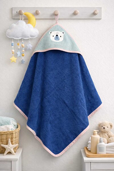 krm kerem bebe منشفة حمام للأطفال والرضع مقاس 75*75 سم، مصنوعة من القطن 100%،...