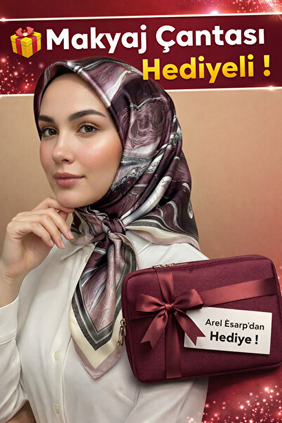 Picasso İpek Görünümlü Pembe Kristal Eşarp – Twill Şık Tasarım 90x90