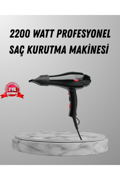 Lisinya 2200W Hair Dryer – Professional Ac Motor, Cold and Hot Blow - Tygoo