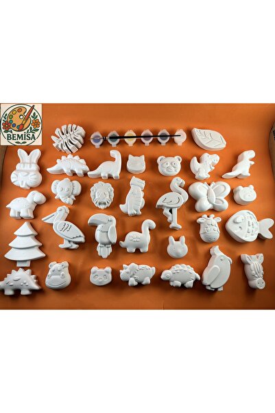 BEMİSA 30lu Hayvanlar Dinazorlar Karışık Boyama Seti Çocuklar İçin Eğlenceli ...