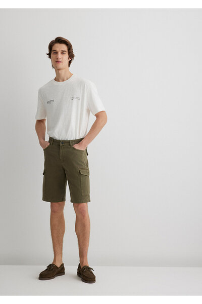 Mavi Khaki Cargo Shorts 0410287 -80769