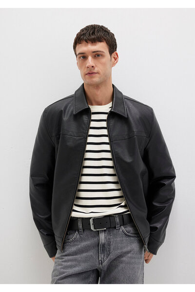 Mavi حزام جلد صناعي أسود 0911653 -21842