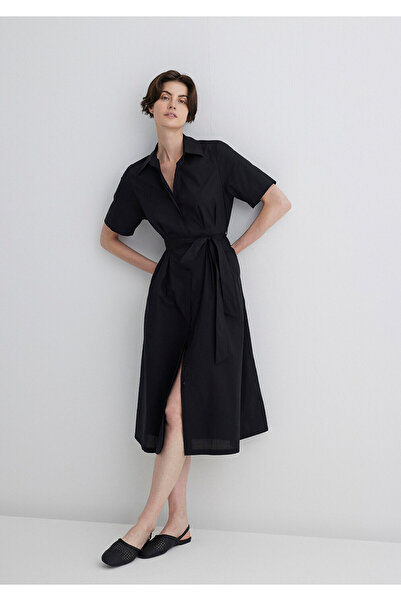Mavi Black Midi Dress -1310508-900 Model