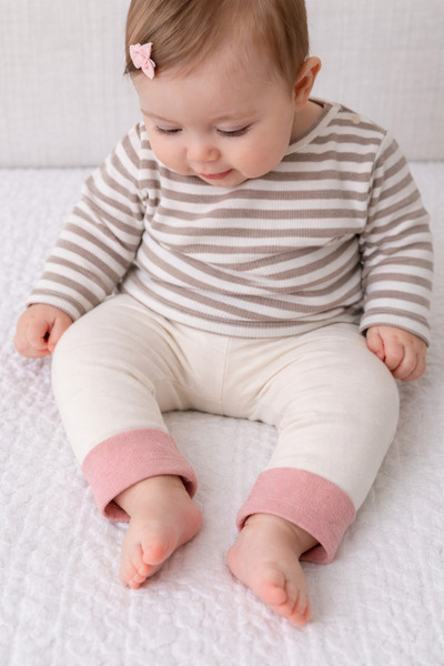 Katia&Bony Baby Towel Tights with Leg Detail White