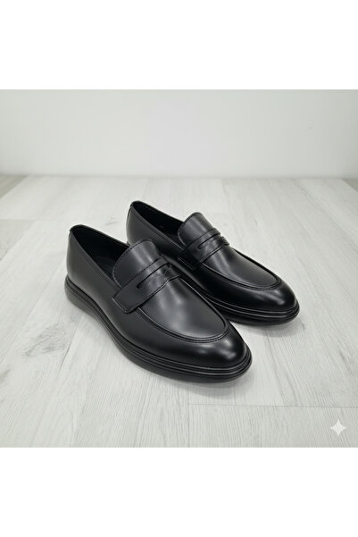 halismenspor Men's Patent Leather Glossy Matte Black Classic Shoes Daily Wedd...