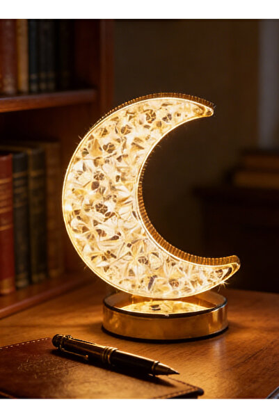 Yoawllty Ramadan Lights Touch Rechargeable Nightlight – Moon Table Lamp, Esse...