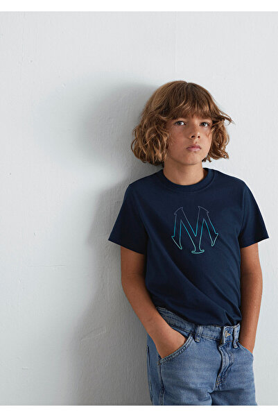 Mavi Tricou albastru bleumarin cu sigla Seal cu imprimare Regular Fit / Regul...