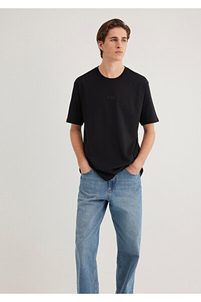 Mavi Λογότυπο Μαύρο T-Shirt Loose Fit 0610100-900