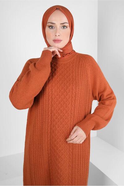 Alvina ÖRGÜ DESENLİ TRİKO TUNİK 44118