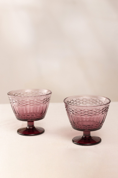 Rakle Vega Set of 2 Ice Cream Bowl Claret Red 350 Cc