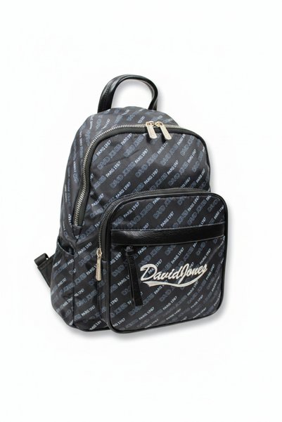 David Jones Women's Backpack Stylish and Durable Everyday Carry | Color Black (6889-4)