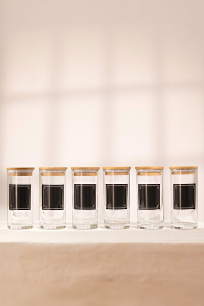 Rakle Joy 6-Piece Spice Rack Set - Black / Brown