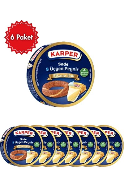 Araz et Araz Karper Üçgen Peynir Sade 100 g x 6 Paket - Pratik ve Kremsi Pors...