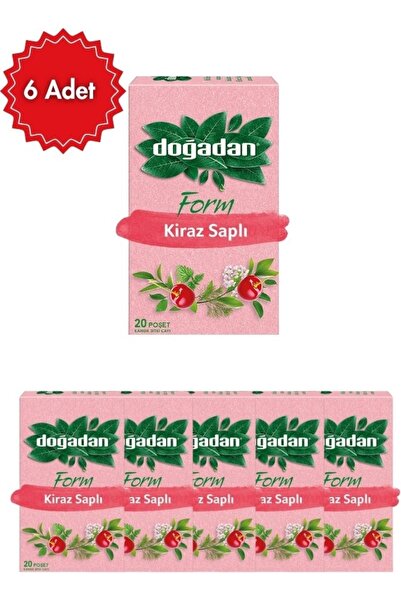 Doğadan Kiraz Saplı Form Poşet Çay x 6 Paket