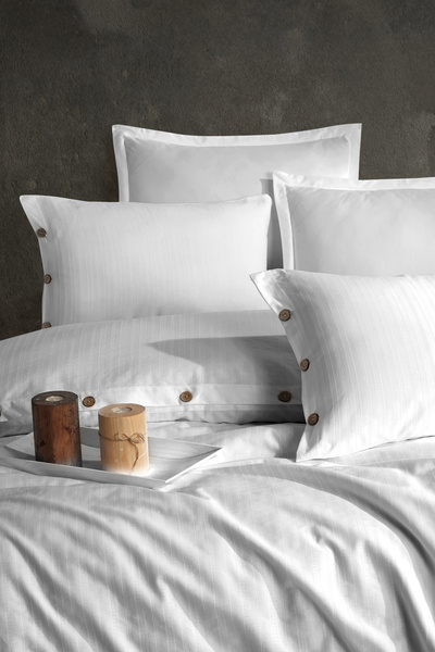 Nordqueen طقم سرير مزدوج مصنوع من القطن بنسبة 100%