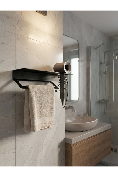 İON DESİGN Premium Seri , Modern paslanmaz Metal Banyo Havluluğu ve Saç Kurut...