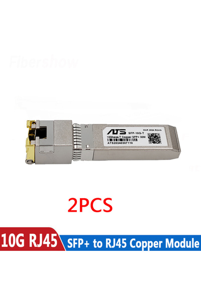Choice وحدتان SFP+، محول RJ45، موصل gbic 10G، وحدة SFP نحاسية RJ45، منفذ إيثر...