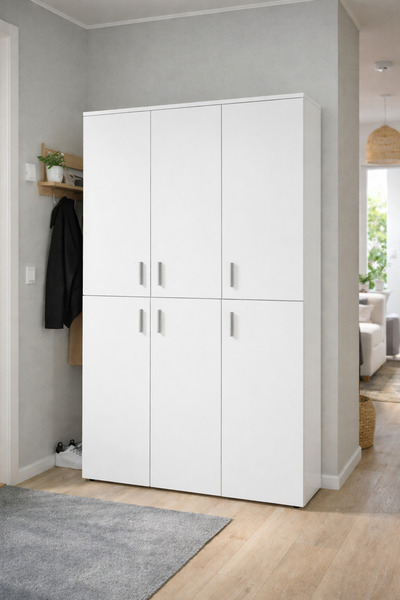 Tdesigno Keila Ayakkabılık - Çok Amaçlı Dolap - Kiler Dolabı - Beyaz - 120 cm