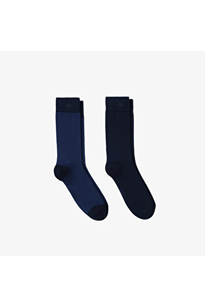 Lacoste Erkek Çizgili Lacivert Çorap