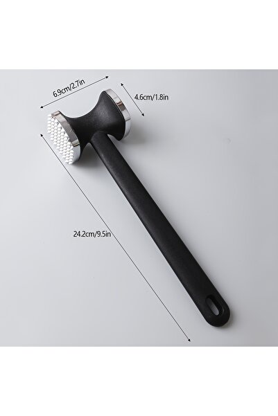 Choice مطرقة لحم فضية اللون، قطعة واحدة، مطرقة لحم من سبائك الزنك، أداة طهي، ...