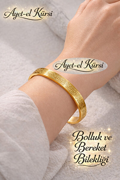 Sensio Ayetel Kürsi Bileklik Gümüş Paslanmaz Çelik Ayarlanabilir Bileklik