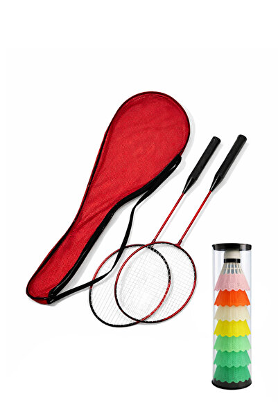 OULITE Cksport Badminton Set with Carrying Bag 2 Rackets + 6 Boxed Badminton ...