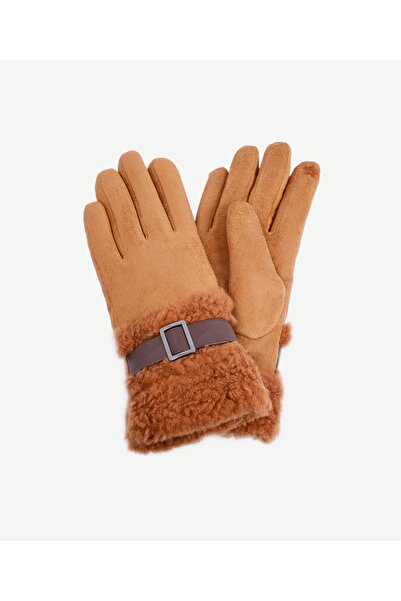 Yargıcı Gloves with Fur Inside and on the Wrist
