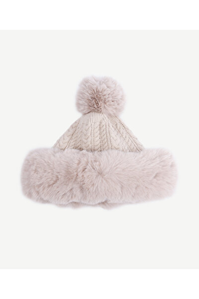 Yargıcı Kürk Detaylı Kar Şapkası