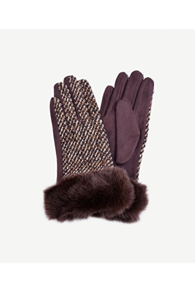 Yargıcı Knitted Fabric Ankle Fur Gloves