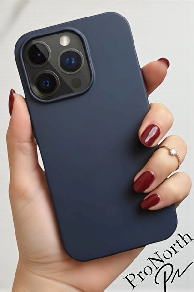 ProNorth Iphone 15 PRO Uyumlu Kılıf Logolu Lansman Soft Yumuşak Içi Kadife Si...