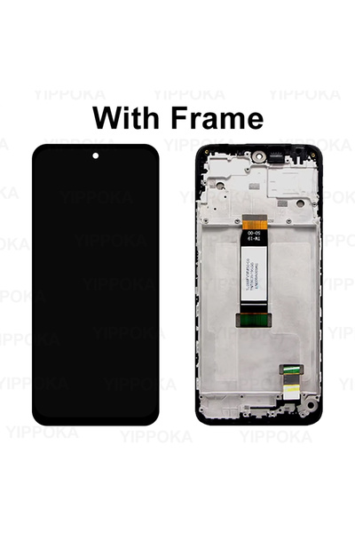 Choice شاشة LCD جديدة باللون الأسود مع إطار لهاتف Redmi 13 تعمل باللمس 2404AR...