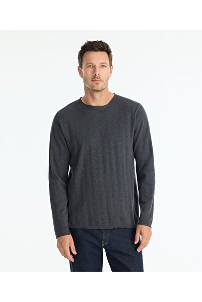 Yargıcı Regular Shirt Collar Long Sleeve Sweater