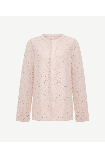 Yargıcı سترة عادية ذات ياقة دائرية وأكمام طويلة