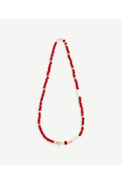 Yargıcı Hematit Ve Mayorka İncili Kolye