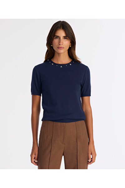 Yargıcı Regular Crew Neck Short Sleeve Sweater