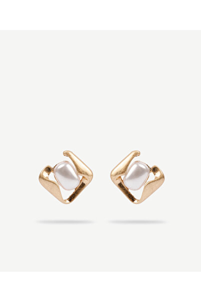 Yargıcı Akrilik İnci Detaylı Küpe