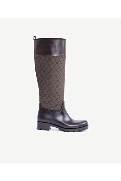 Yargıcı Kapitone Detaylı Yağmur Çizmesi